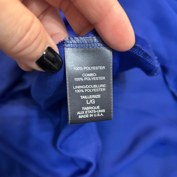 Suzy Shier Cobalt Blue Lace Mini Dress - Picture 6 of 6